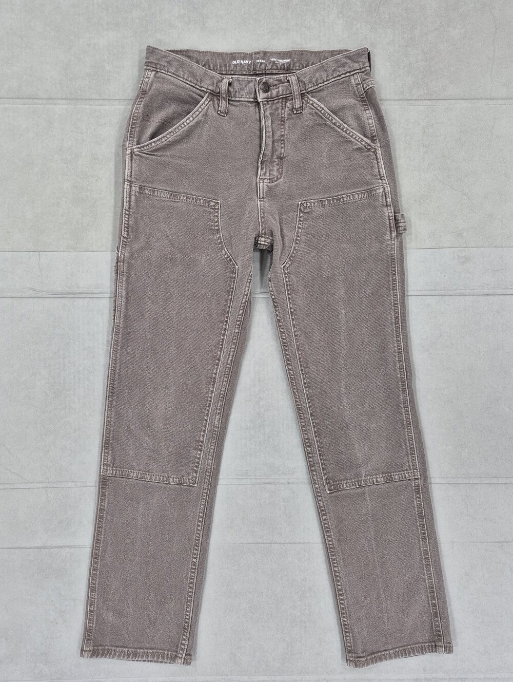 Old Navy 90s Straight carpenter jeans men's 29x30 Good Earth Hyena double thigh